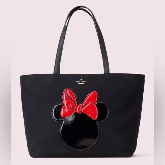 kate spade Handbags - Kate Spade Minnie Mouse Red Bow Francis Canvas Tote Purse